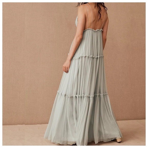 Anthropologie BHLDN Amandine dress in Aqua - Picture 3 of 4